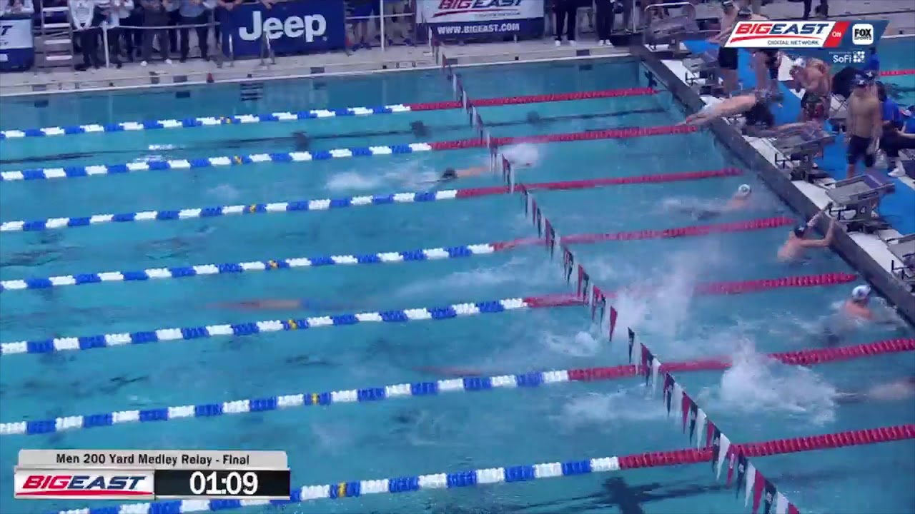 BIG EAST Swimming Day one YouTube