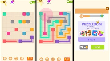 Puzzledom Connect All Level 1-50 Advance Gameplay Walkthrough iOS Android
