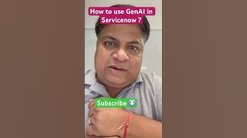 How to use generative ai in servicenow ?