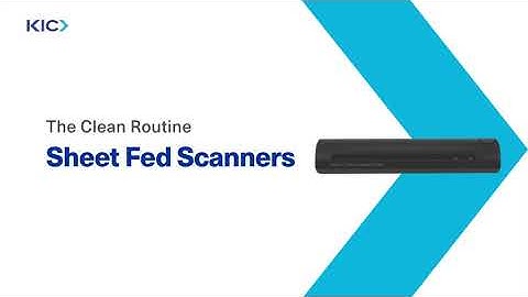 How to Clean a Sheet Fed Scanner with a Sheet Fed Scanner Cleaning Card featuring Waffletechnology®
