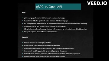 gRpc vs Open API
