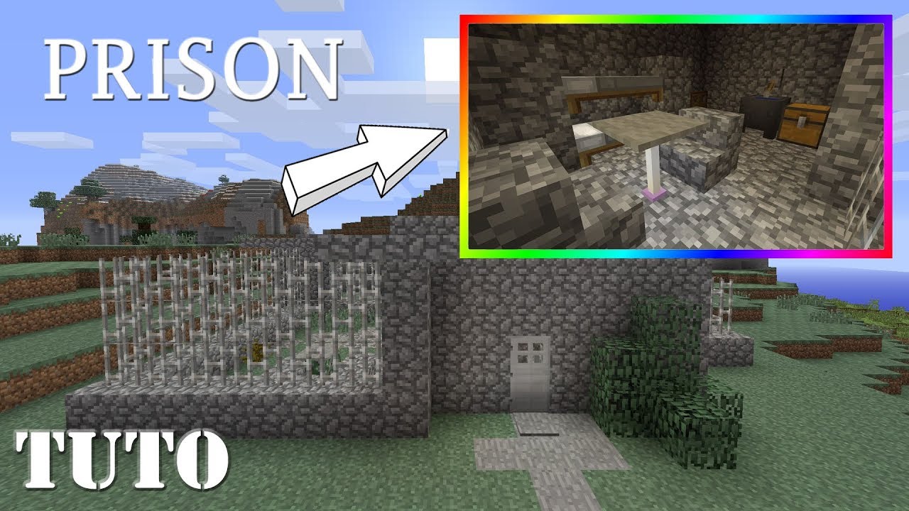 MINECRAFT - Comment faire une PRISON (ps4) - YouTube