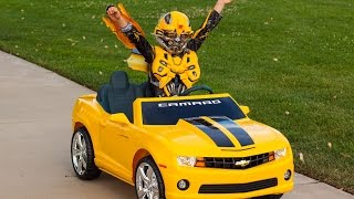Bumblebee Unboxing (Transformers) - Kid Motorz Yellow Camaro!