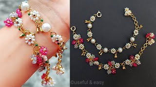 Daisy Bracelet Tutorial//Korean Bracelet//Beads Bracelet// Useful & Easy.