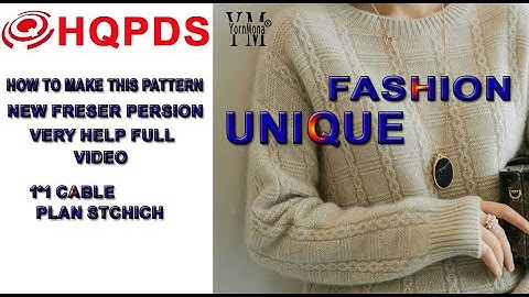 How to make in hqpds knit SIMPLE  FOR BIGENNER PERSION pattern learn...