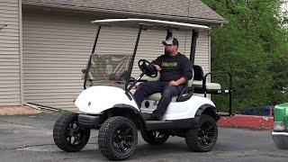Installing a lift kit on a Yamaha Golf Cart