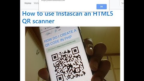 How to use Instascan an HTML5 QR scanner in Urdu / Hindi - Learncodeweb