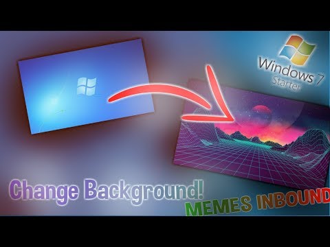 How to change your desktop background in Windows 7 Starter! (WORKING 2018)