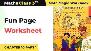 Fun Page (Part 1) - Play With Patterns Worksheet | Class 3 Maths Chapter 10 | 2024-25
