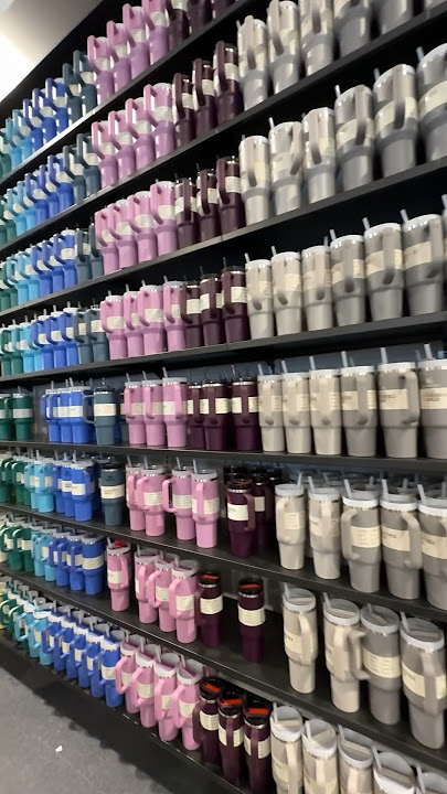 Wall of Stanley Cups Dick’s House of Sport SO MANY Colors #trending #browsewithme #shopping