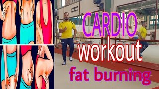 تخسيس الجسم كله تمرينات كارديو لازاله دهون والبطن والأرداف في شهر   hiit cardio workout/fat burning