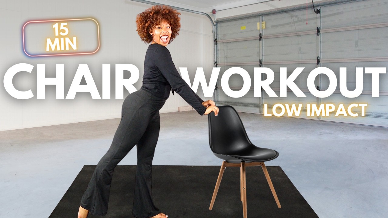 15 Min TOTAL BODY Chair Workout | Low Impact - NO REPEAT