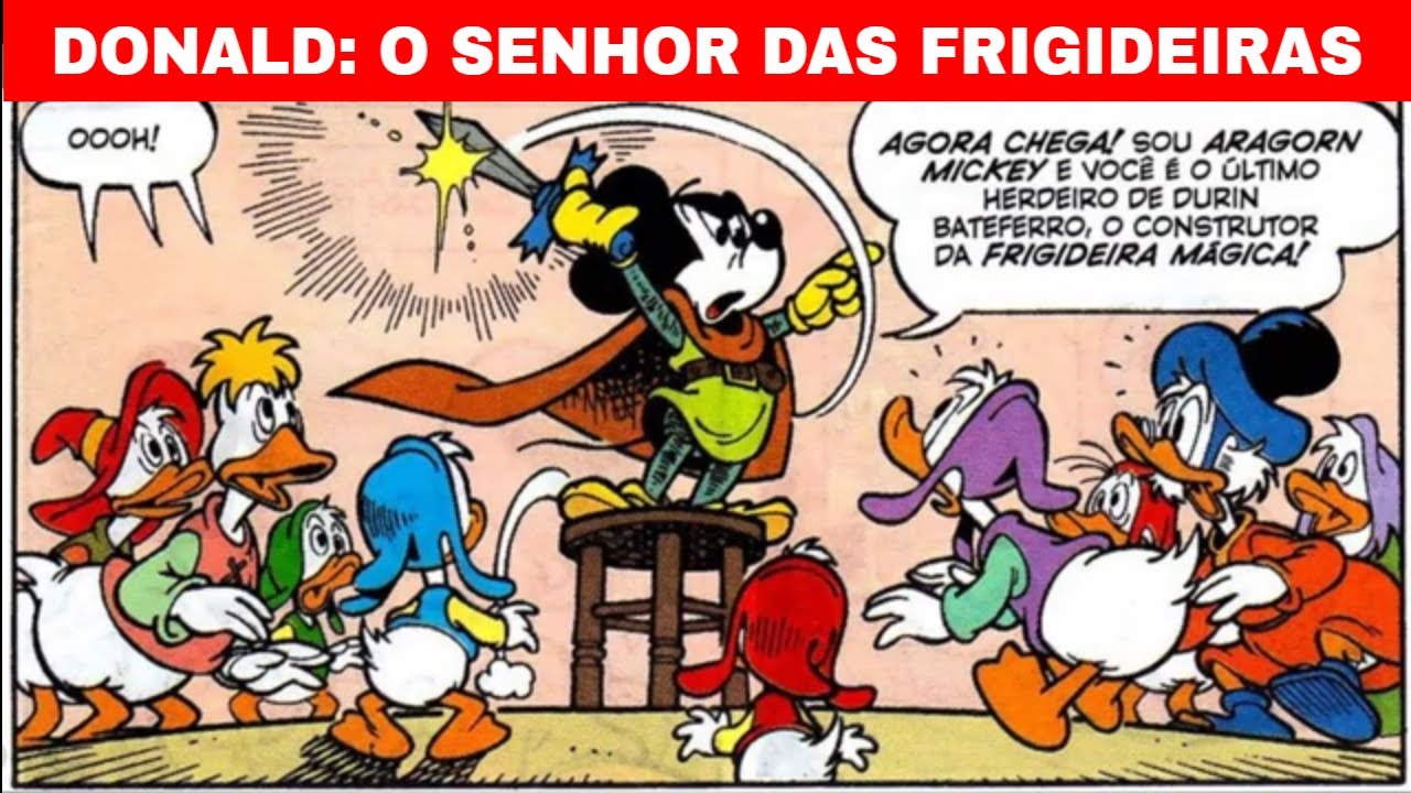 Donald em O Senhor das Frigideiras  - História em Quadrinhos
