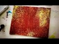 How to CREATE PAINTED TEXTURE Using PLASTIC WRAP - art tutorial