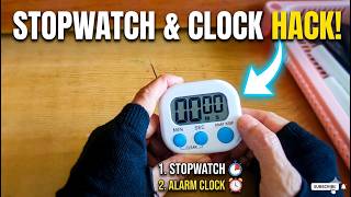 How To Operate Kitchen Timer As Stop Watch And Alarm Clock