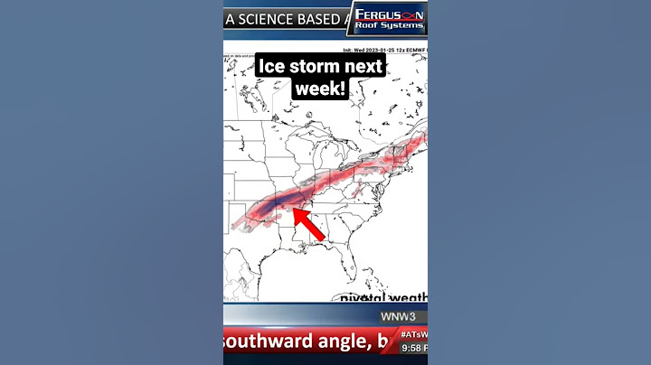 Ice storm next week