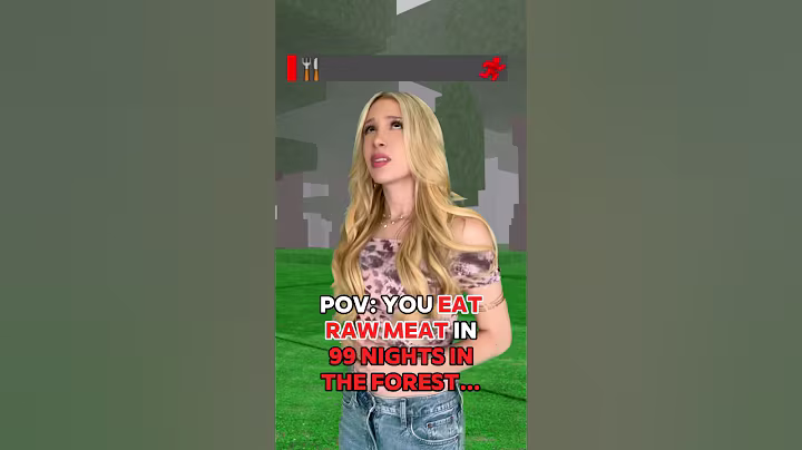 When You EAT “RAW MEAT” in 99 NIGHTS IN THE FOREST on ROBLOX… 🥩