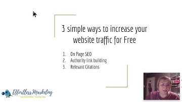 On Page SEO tips to increase your website traffic - part 1 of 3 tips video series