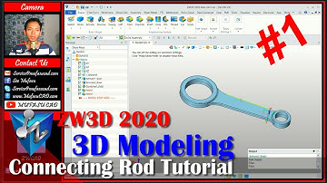 #1 ZW3D 2020 3D Connecting Rod Tutorial