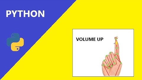 Media Player Controller using Python OpenCV  -Jeevanantham