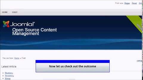 Joomla 3 0   Creating a Category Blog
