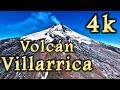 Vista aérea Volcán Villarrica Chile impresionantes imágenes Captadas Drone phantom 4 verano 2017