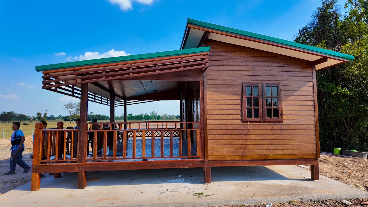 Ep.195 บ้านน็อคดาวน์สไตล์โมเดิร์น 2 ห้องนอน งบ280,000-