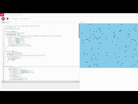Particle Flocking Behavior Simulation v1.0