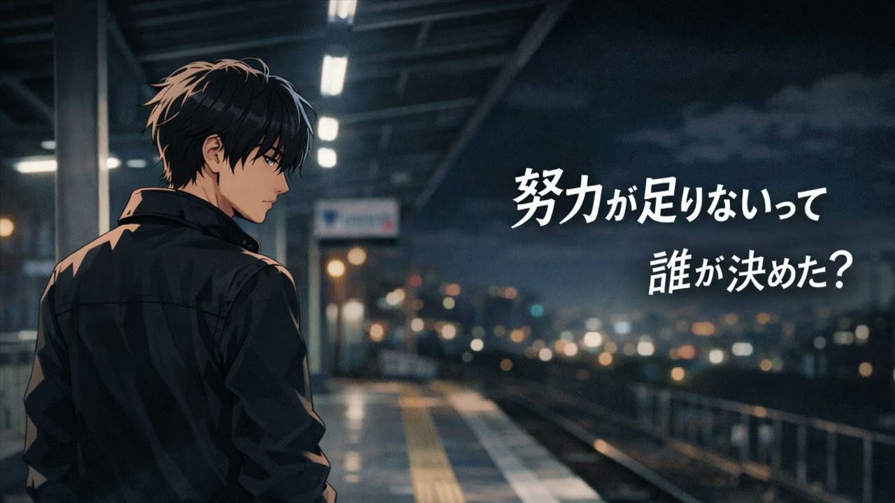 努力が足りないって、誰が決めた？｜静かな怒りのJ-POP【MV風】