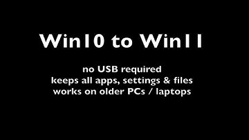 Win10 to Win11 - all the steps - no USB - keeping all files & apps