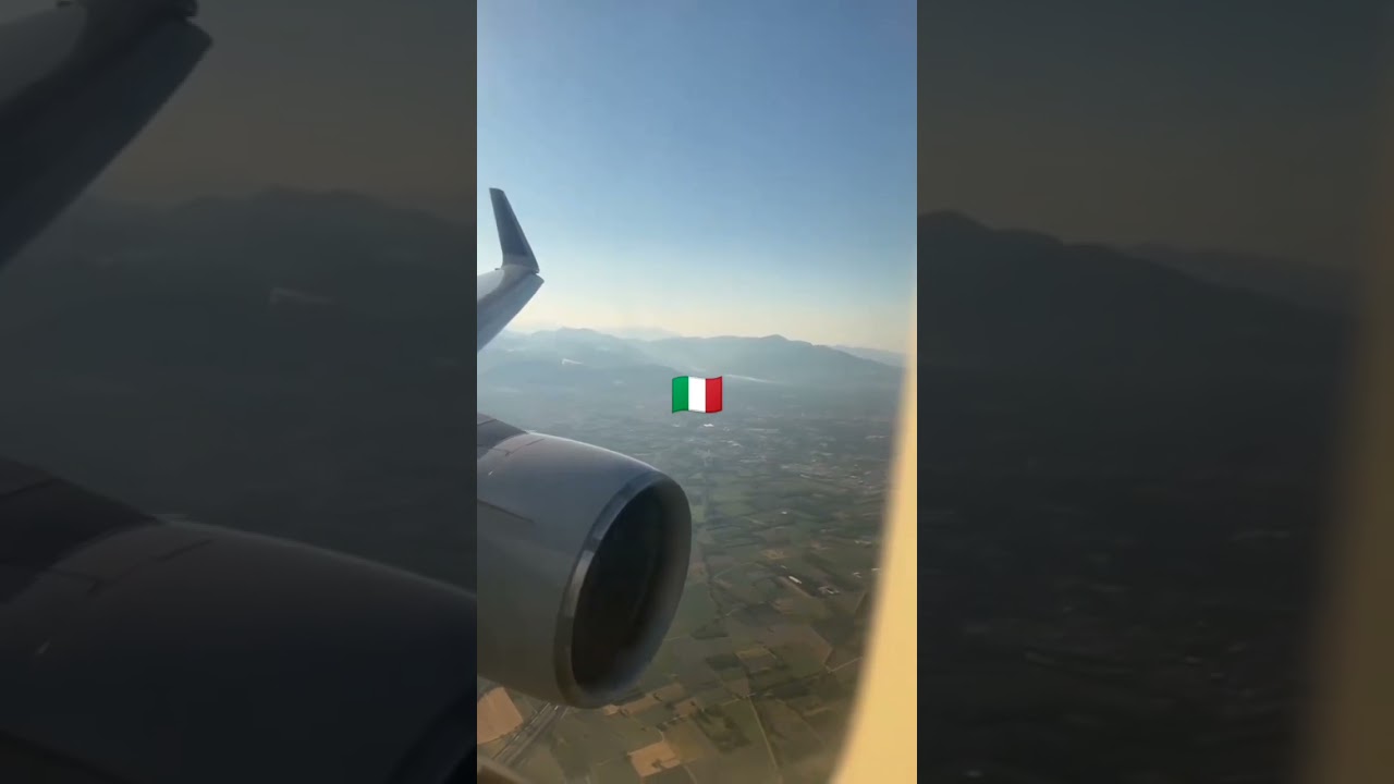 flight to Italy 🇮🇹 