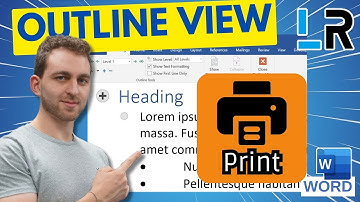 MS Word: Print outline view 🖶 1 MINUTE