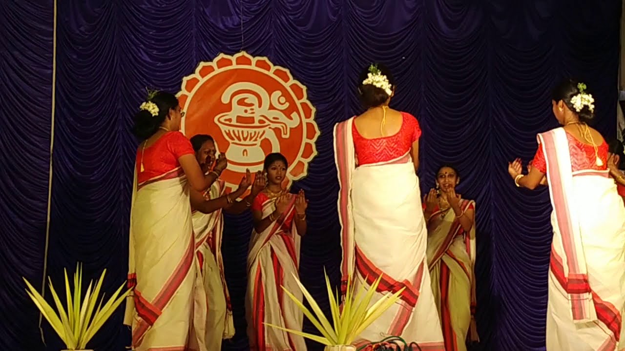 Thiruvathirakali |Ayyappasthuthi| Sree Bhadra thiruvathirakali sangam @vadakumnathan temple