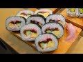 寿司職人による巻き寿司　太巻き編〜How To Make Sushi Roll〜