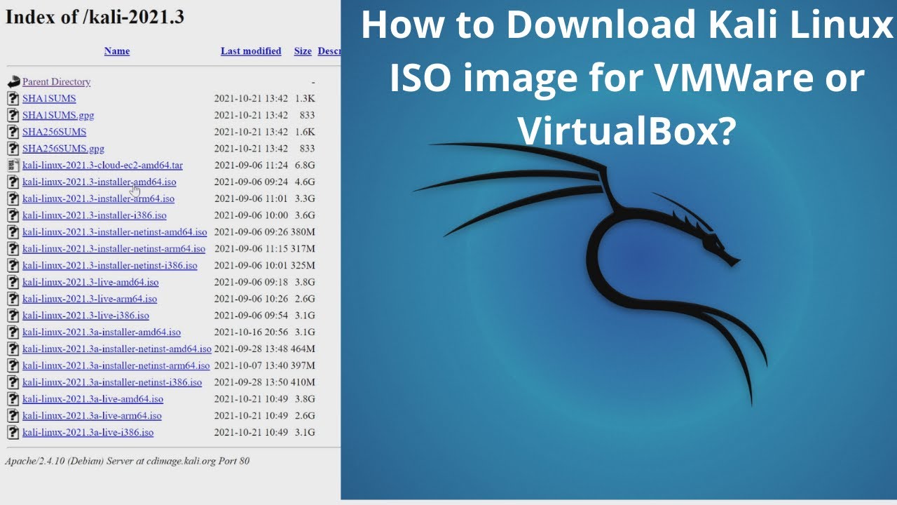 kali linux iso download for vmware workstation