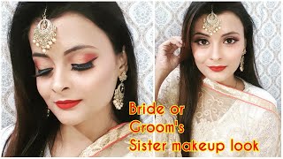 Bride / Groom's Sister makeup look for wedding | wedding Guest Makeup | makeup for white dress Bride / Groom's Sister makeup look for wedding | wedding Guest Makeup | makeup for white dress