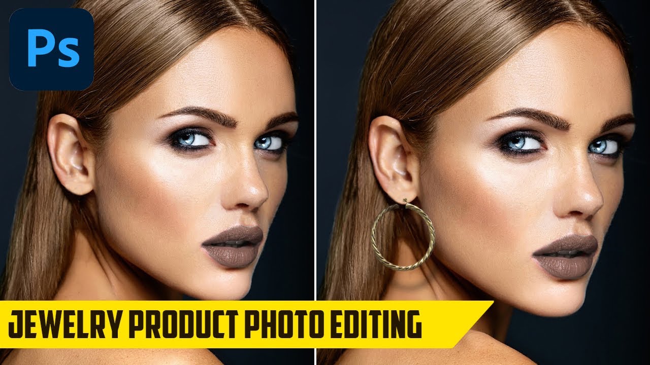 How To Edit Product Photos For E-Commerce - Earrings On Model Photo - Jewelry Editing