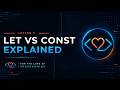 let vs const in JavaScript Explained for Beginners