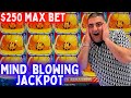 I Did $250 MAX BET &amp; Won The BIGGEST JACKPOT On Huff N More Puff Slot