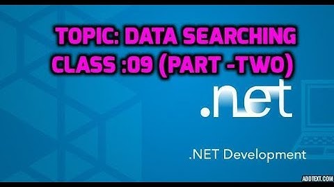Data Searching in Bangla | C# | Visual Studio | DOT NET | Class: 09 (Part- Two)