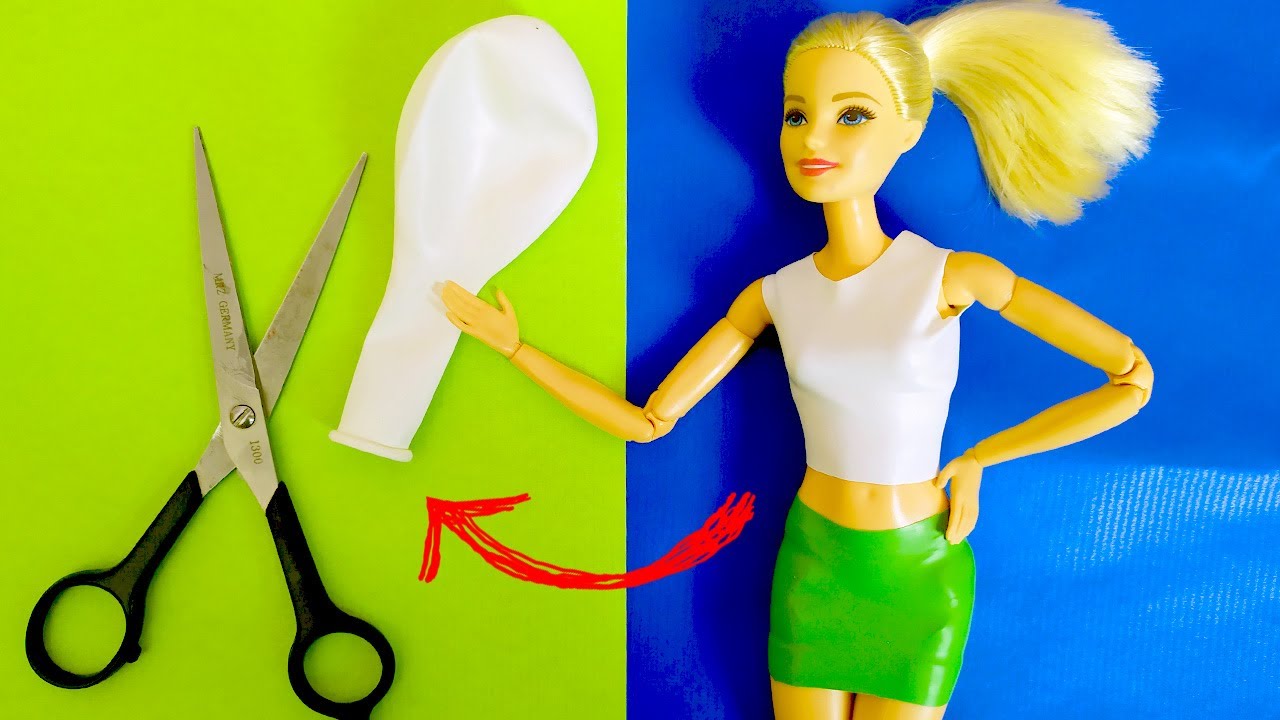 Diy Dresses With Balloons For Barbie Easy No Sew Clothes Barbie ...
