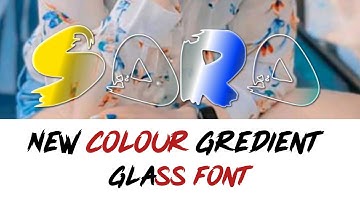 HOW TO MAKE GLASS FONT IN ONLY PIXELLAB|NEW TRICK STEP BY STEP |Ps Touch Glass Font| Zarraq Creation