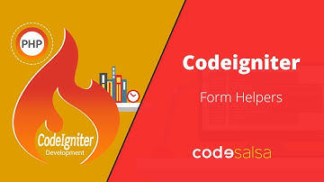 Codeigniter Tutorial for Beginners - Form Helpers