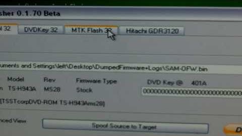 Jungle Flasher 1.70 Flashing a Samsung drive