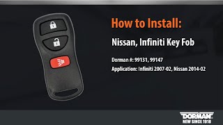 How to Program a Dorman Nissan, Infiniti Key Fob 99131, 99147