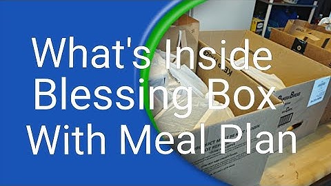 Unavailing Blessing Box Food Pantry Haul W/Meal Plan #Blessing #Lettuceeat #Foodpantryhaul
