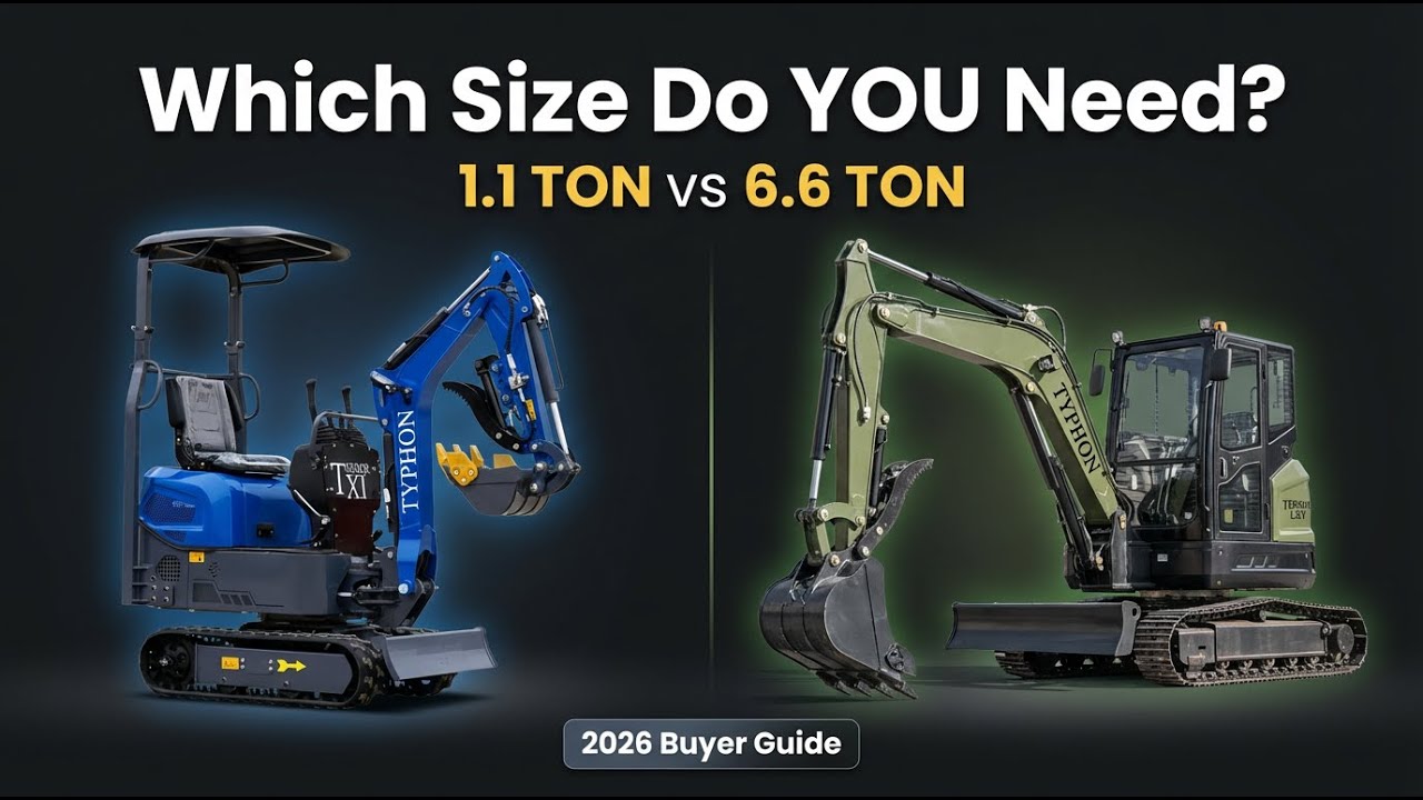 Which Mini Excavator Should You Buy in 2026? | Mini Excavator Size Guide & Review | TYPHON MACHINERY