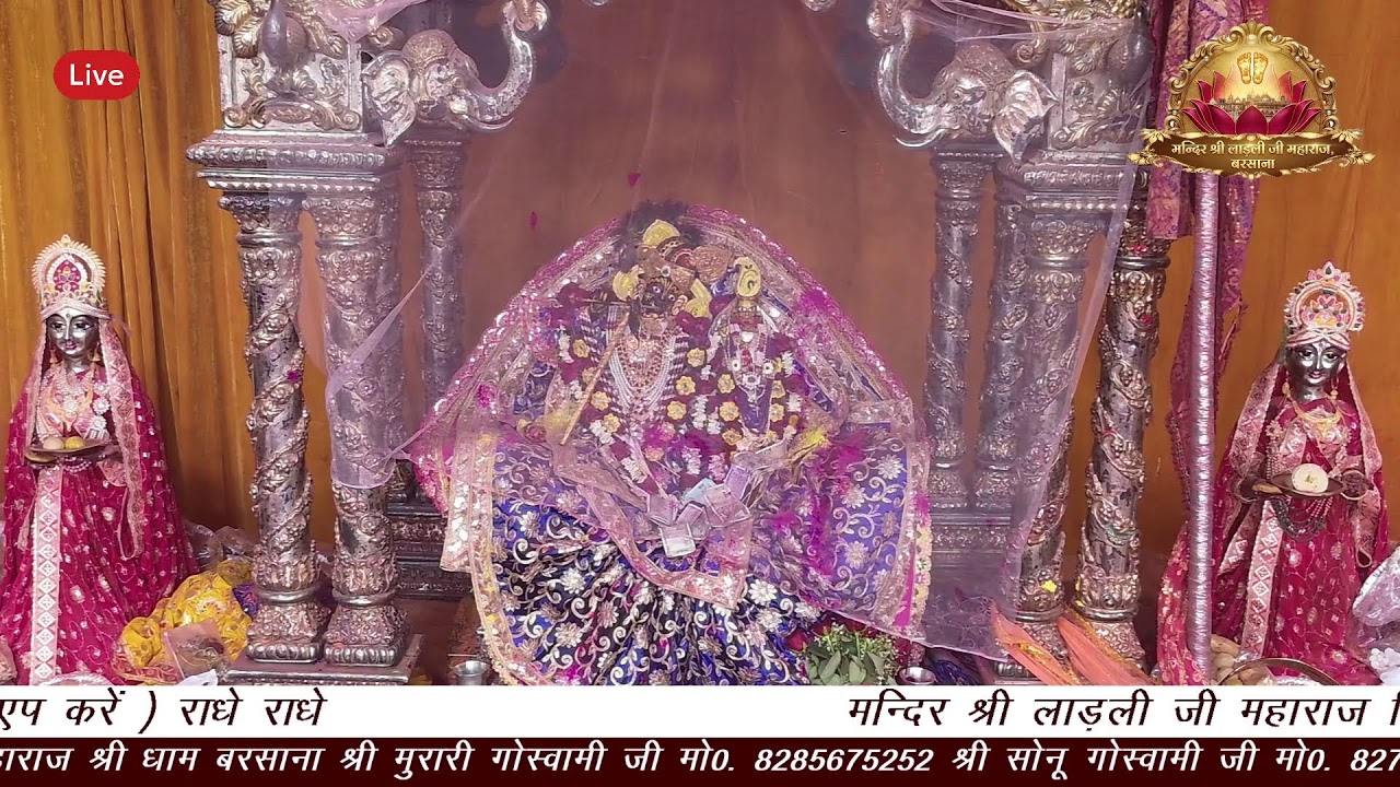 01-03-2026  LIVE  DARSHAN SHRI RADHA RANI MANDIR BARSANA
