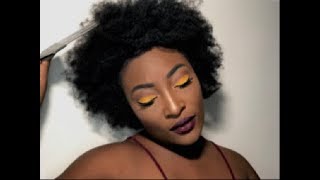 YELLOW CUT CREASE MAKE UP TUTORIAL