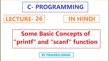 C Programming lecture 26 Competitive exam based- tricks of printf() and scanf() function in hindi